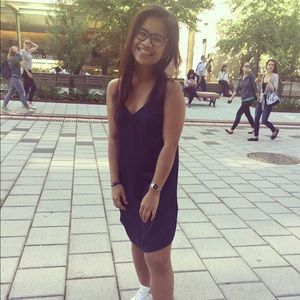 💙 WILFRED FREE navy slip mini dress